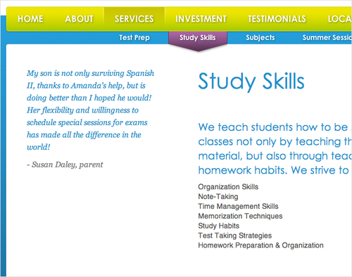 Triangle Tutors – Desktop Detail